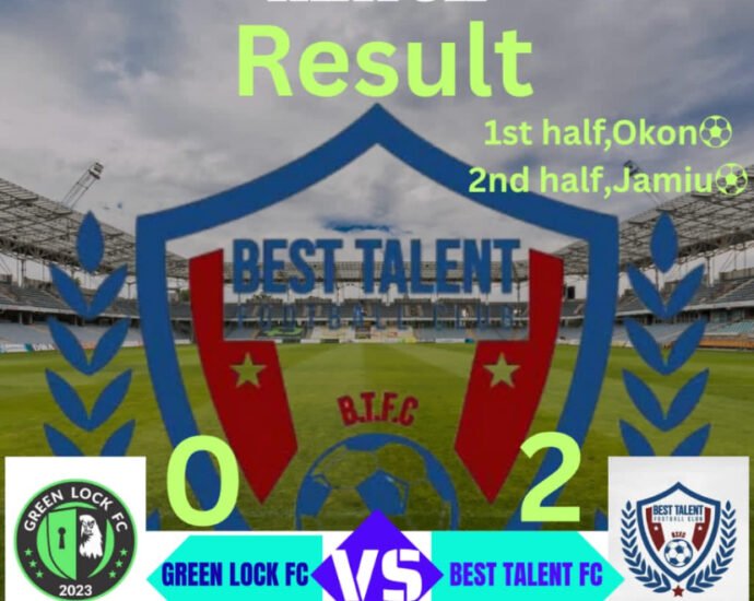 Best Talent beat Green Lock FC 2–0 to extend Sterlin Run