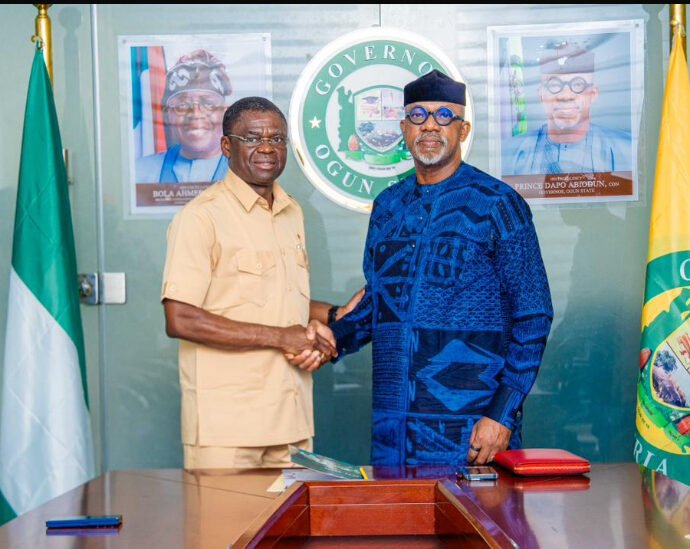 NIS commences establishment of zonal offices  …as DG , Shaibu visits Ogun Governor, Dapo Abiodun