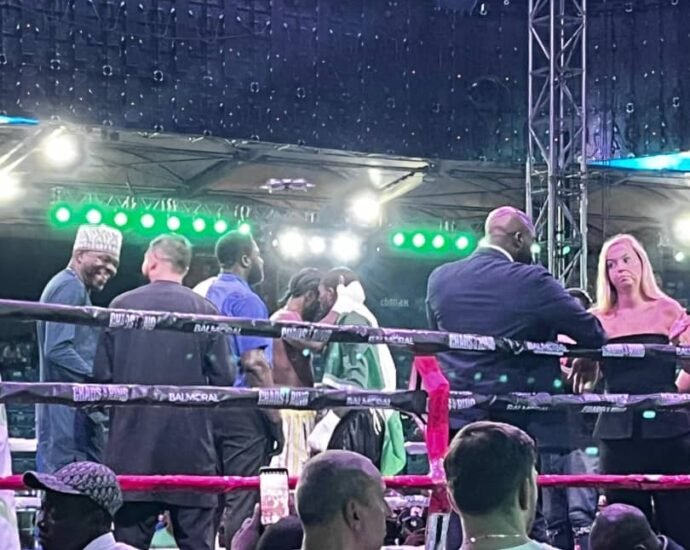 Nigeria Hosts Historic “Chaos in the Ring” Boxing Fight, as ex Commonwealth Champ Azeez, Glanton Dominate