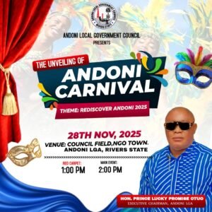 Andoni LGA unveils “2025 Andoni Carnival’