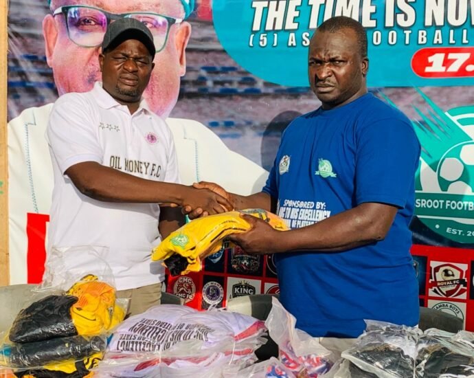 GFORCE Peace And  Unity Football Competition Hits Semifinals as Organizers Present Jersey  to Last Four Teams