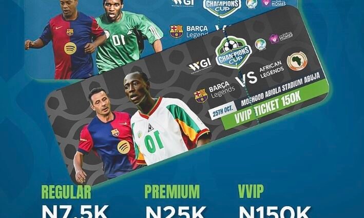 8 Days to Go: Barça Legends Giuly, Mendieta Confirms for Africa vs Barca Legends Showdown, Transcorp Hilton Signs as Official Hospitality Partner 8 Days to Go: Barça Legends Giuly, Mendieta Confirms for Africa vs Barca Legends Showdown, Transcorp Hilton Signs as Official Hospitality Partner