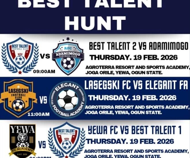 Best Talent Hunt Scouting Programme Begins today in Ogun State