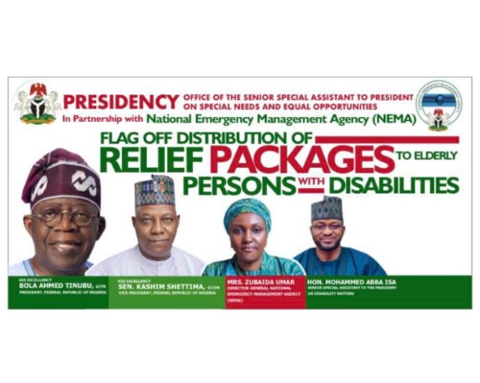 Tinubu’s Aide to Flag Off Distribution of Relief Packages to Elderly Persons with Disabilities