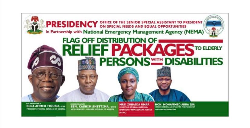 Tinubu’s Aide to Flag Off Distribution of Relief Packages to Elderly Persons with Disabilities