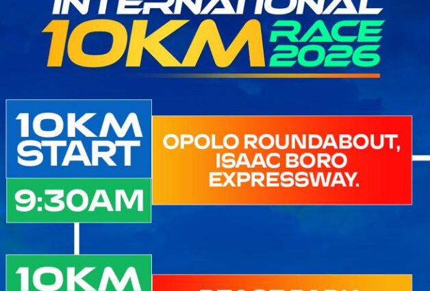 Yenagoa City International 10KM Race: Press Conference Set for April 3, Kit Collection Begins April 1 Yenagoa City International 10KM Race: Press Conference Set for April 3, Kit Collection Begins April 1