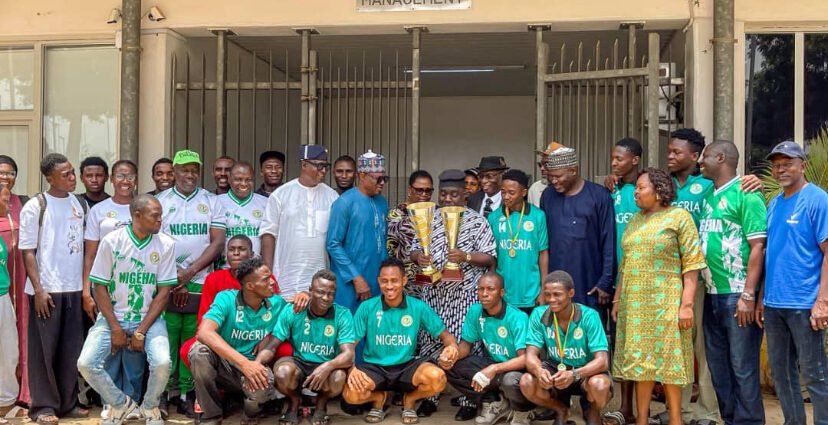 NSC DG receives victorious U18 , U20 Handball teams after regional dominance in Togo
