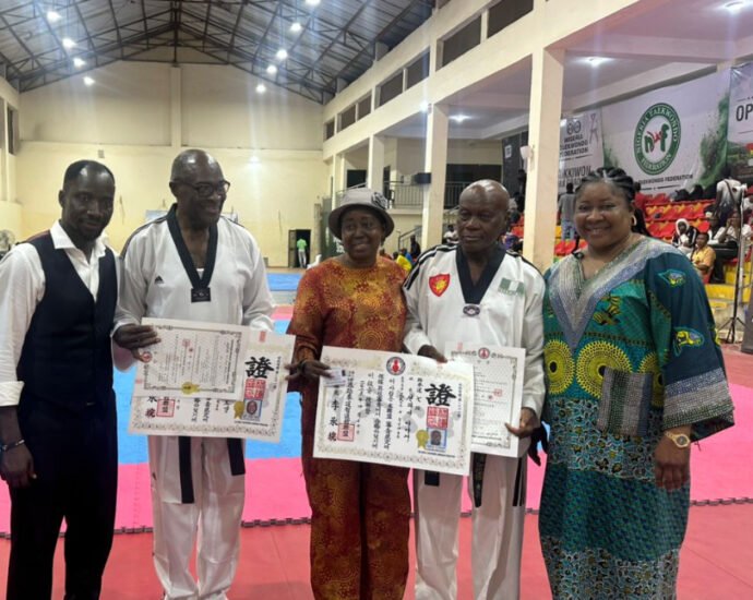 World Taekwondo Jidokwan Federation Honours Two Nigerian Grand Masters in Abeokuta
