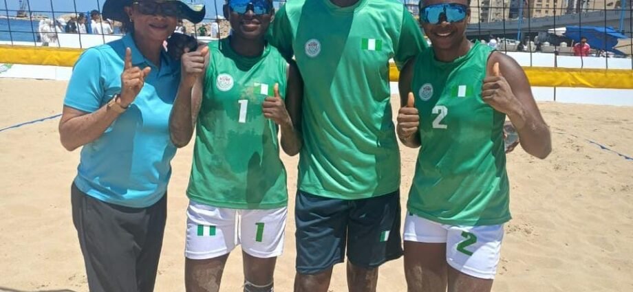 Beach Volleyball: Nigeria beat Egypt, qualify for quarterfinals at African Championship Beach Volleyball: Nigeria beat Egypt, qualify for quarterfinals at African Championship